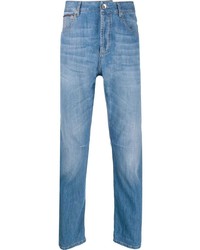 Jeans strappati blu di Brunello Cucinelli