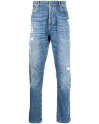 Jeans strappati blu di Brunello Cucinelli