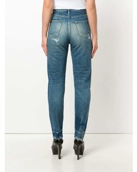 Jeans strappati blu di Saint Laurent