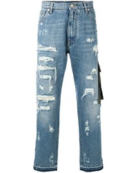 Jeans strappati blu di Dolce & Gabbana