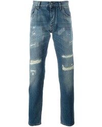 Jeans strappati blu di Dolce & Gabbana