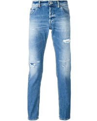 Jeans strappati blu di Dondup