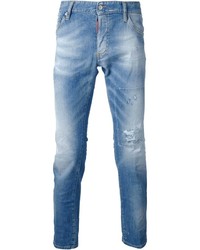 Jeans strappati blu di DSquared