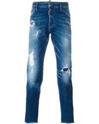 Jeans strappati blu di DSQUARED2