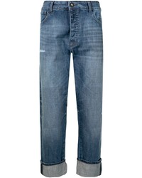 Jeans strappati blu di Emporio Armani