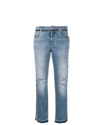 Jeans strappati blu di Ermanno Scervino