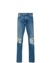 Jeans strappati blu di MSGM