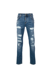 Jeans strappati blu di Philipp Plein
