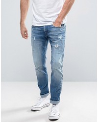 Jeans strappati blu di Replay