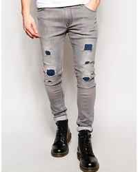 Jeans strappati grigi di Asos