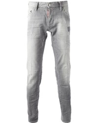 Jeans strappati grigi di DSquared