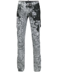 Jeans strappati grigi di Philipp Plein