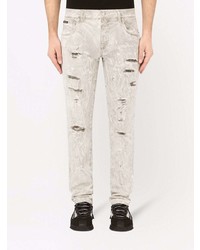 Jeans strappati grigi di Dolce & Gabbana