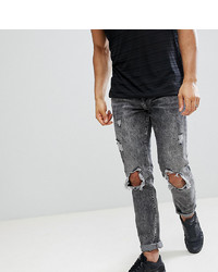 Jeans strappati grigio scuro di Brooklyn Supply Co.