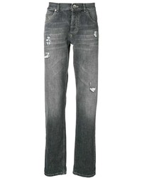 Jeans strappati grigio scuro di Brunello Cucinelli
