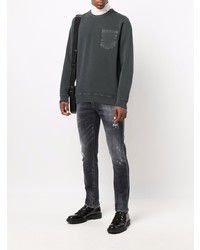 Jeans strappati grigio scuro di Dondup