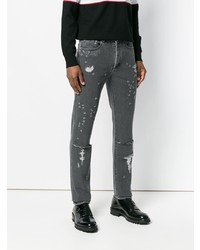 Jeans strappati grigio scuro di Givenchy