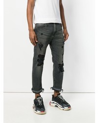 Jeans strappati grigio scuro di R13