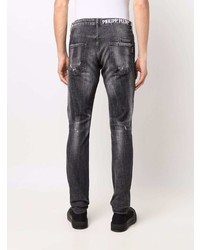 Jeans strappati grigio scuro di Philipp Plein