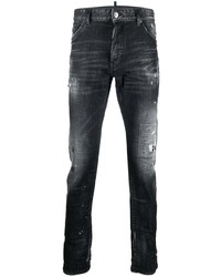 Jeans strappati grigio scuro di DSQUARED2