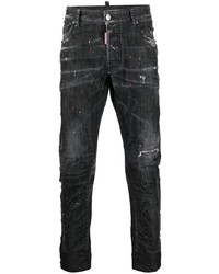 Jeans strappati grigio scuro di DSQUARED2
