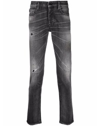 Jeans strappati grigio scuro di Emporio Armani