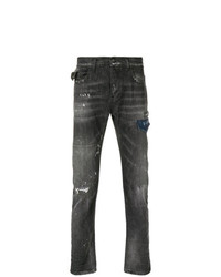Jeans strappati grigio scuro di Frankie Morello