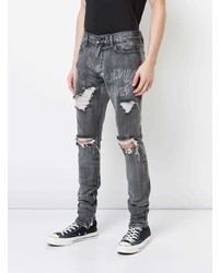 Jeans strappati grigio scuro di Haculla