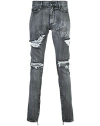 Jeans strappati grigio scuro di Haculla