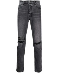 Jeans strappati grigio scuro di Ksubi