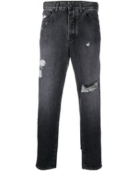 Jeans strappati grigio scuro di Marcelo Burlon County of Milan