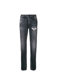 Jeans strappati grigio scuro di Marcelo Burlon County of Milan