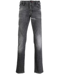 Jeans strappati grigio scuro di Philipp Plein