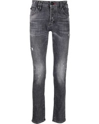 Jeans strappati grigio scuro di Philipp Plein