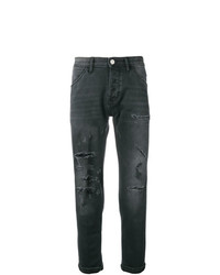 Jeans strappati grigio scuro di Pt05