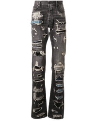Jeans strappati grigio scuro di Unravel Project
