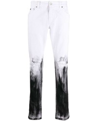 Jeans strappati neri e bianchi di Dolce & Gabbana