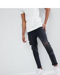 Jeans strappati neri di ASOS DESIGN