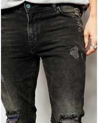Jeans strappati neri di Asos