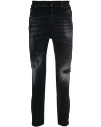 Jeans strappati neri di Dondup