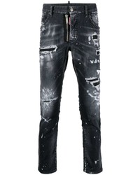 Jeans strappati neri di DSQUARED2