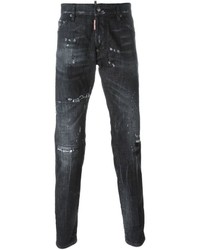 Jeans strappati neri di DSQUARED2