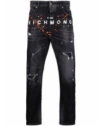 Jeans strappati neri di John Richmond
