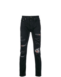 Jeans strappati neri di Overcome