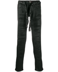 Jeans strappati neri di Philipp Plein