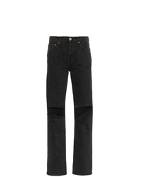 Jeans strappati neri di RE/DONE