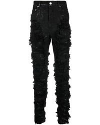 Jeans strappati neri di Rick Owens DRKSHDW