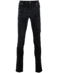 Jeans strappati neri di RtA