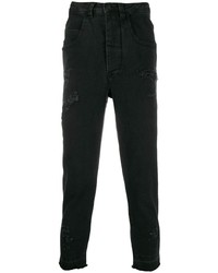 Jeans strappati neri di Thom Krom
