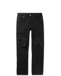 Jeans strappati neri di Vetements